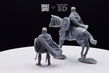 King Theodomir - Foot and Mounted - Davale Games - Historical games - 3D Printed with high quality resin