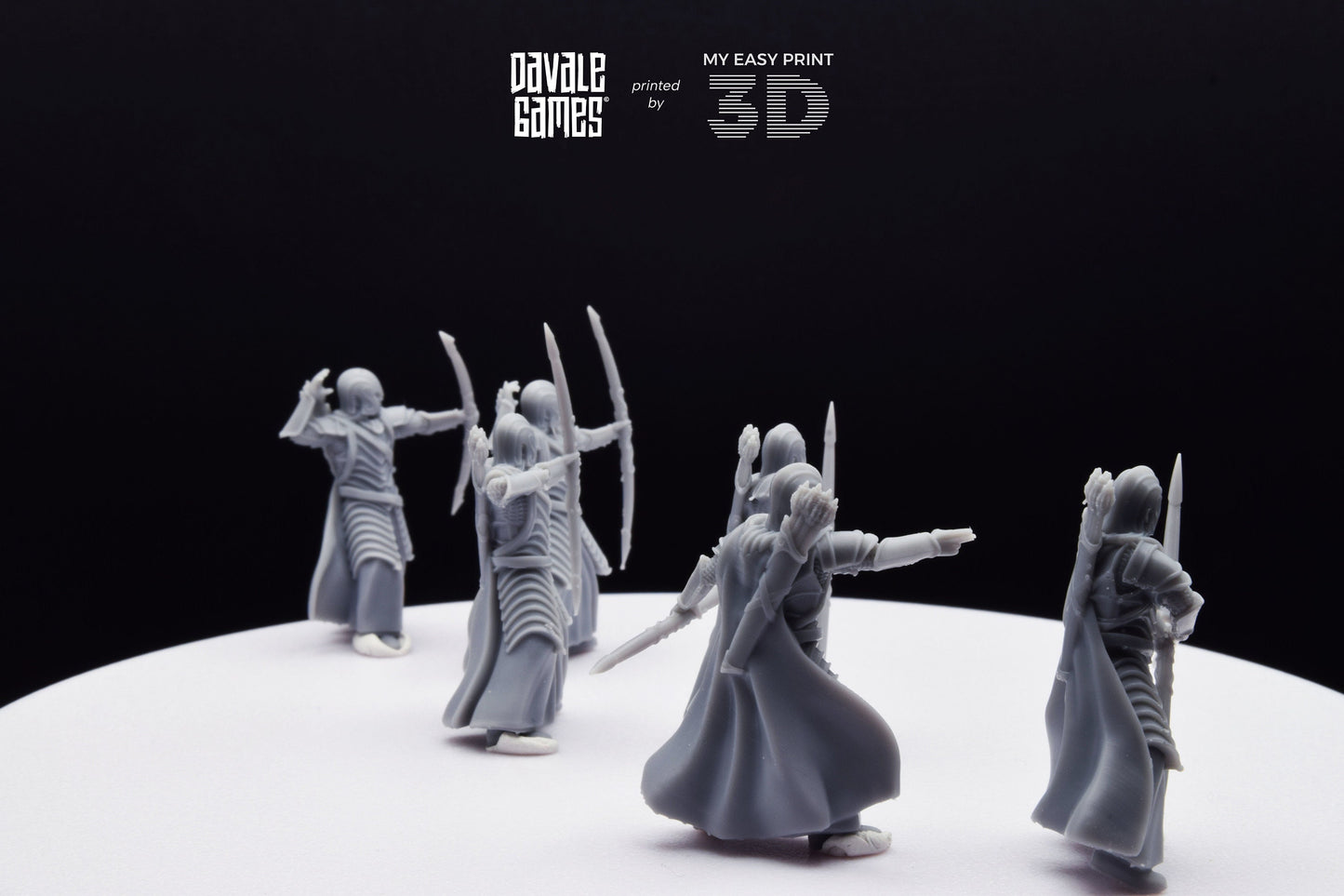 Bloody Warrior with Bow - Davale Games - 3D Printed with high quality resin for LOTR/D&D games