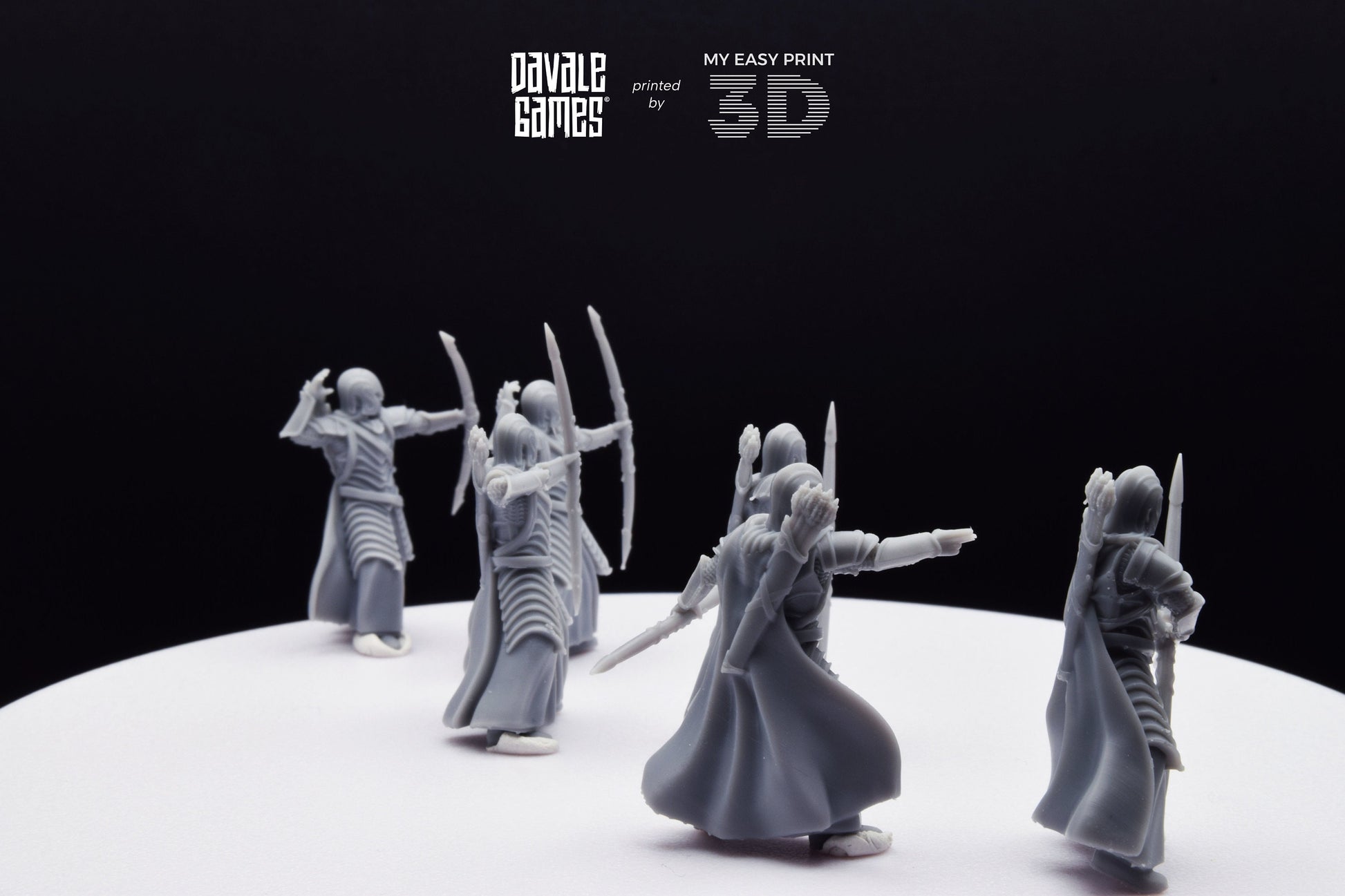 Bloody Warrior with Bow - Davale Games - 3D Printed with high quality resin for LOTR/D&D games