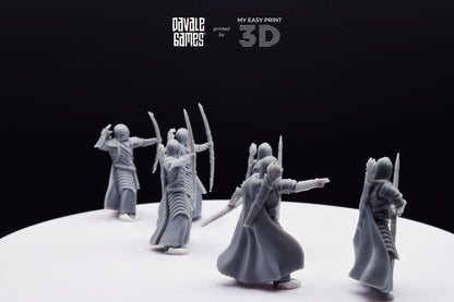 Bloody Warrior with Bow - Davale Games - 3D Printed with high quality resin for LOTR/D&D games