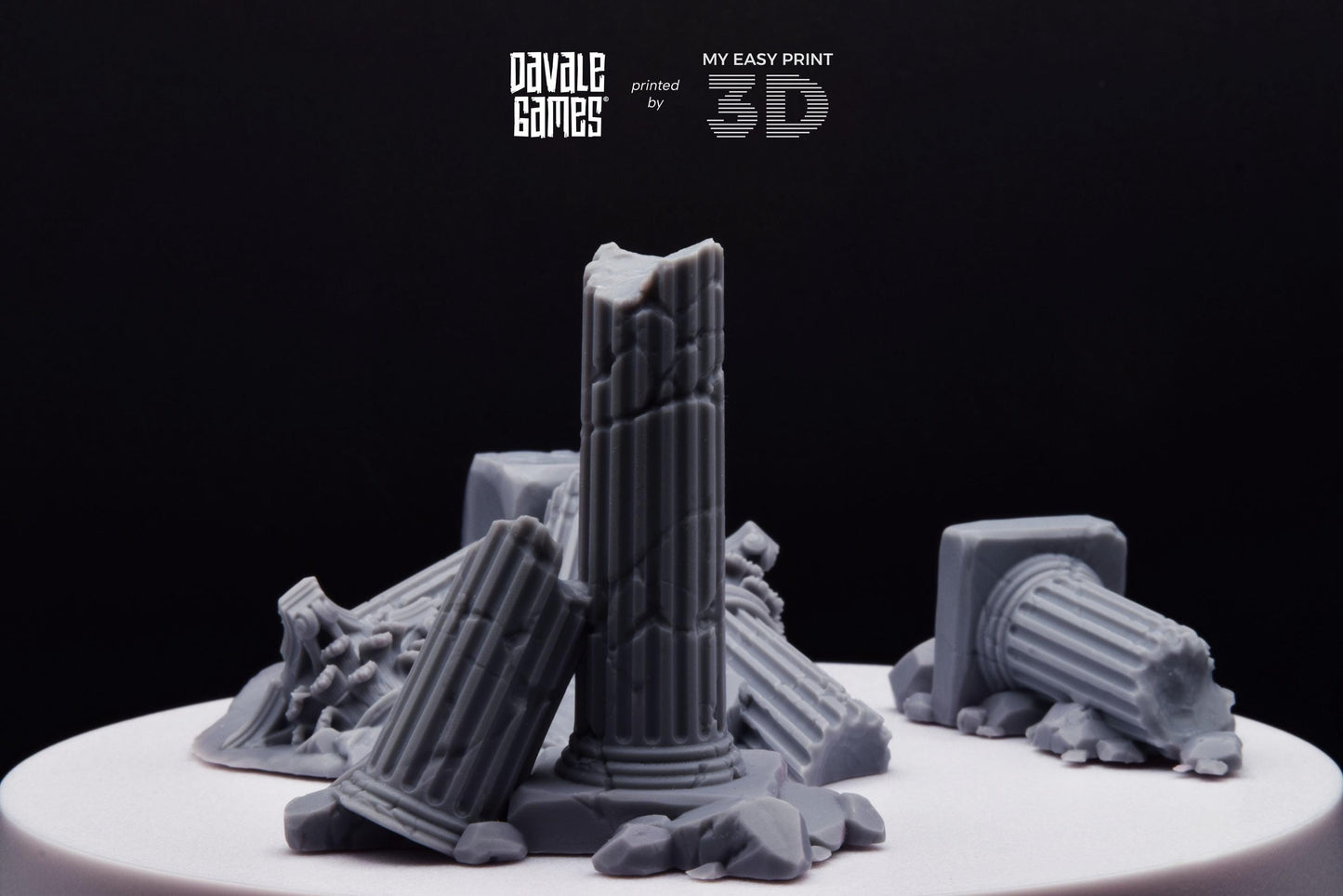 Variety of Greek Ruins - Scenery - Davale Games - Wargame / Mythological games - 3D Printed with high quality resin
