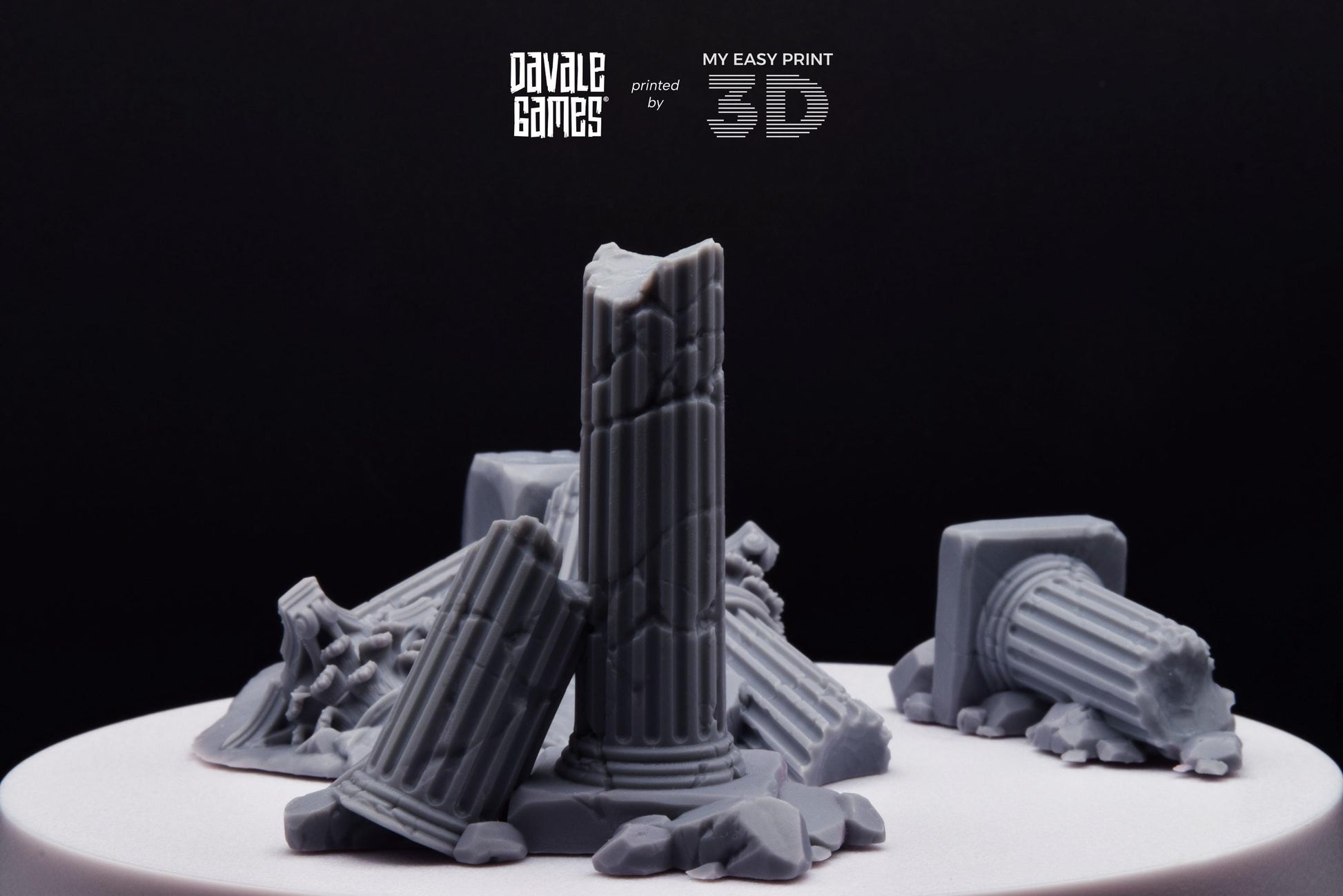 Variety of Greek Ruins - Scenery - Davale Games - Wargame / Mythological games - 3D Printed with high quality resin