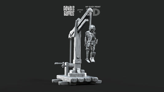 Gallows - Goblins of the cave - Scenery/Terrain - Davale Games - 3D Printed with high quality resin for LOTR/D&D games