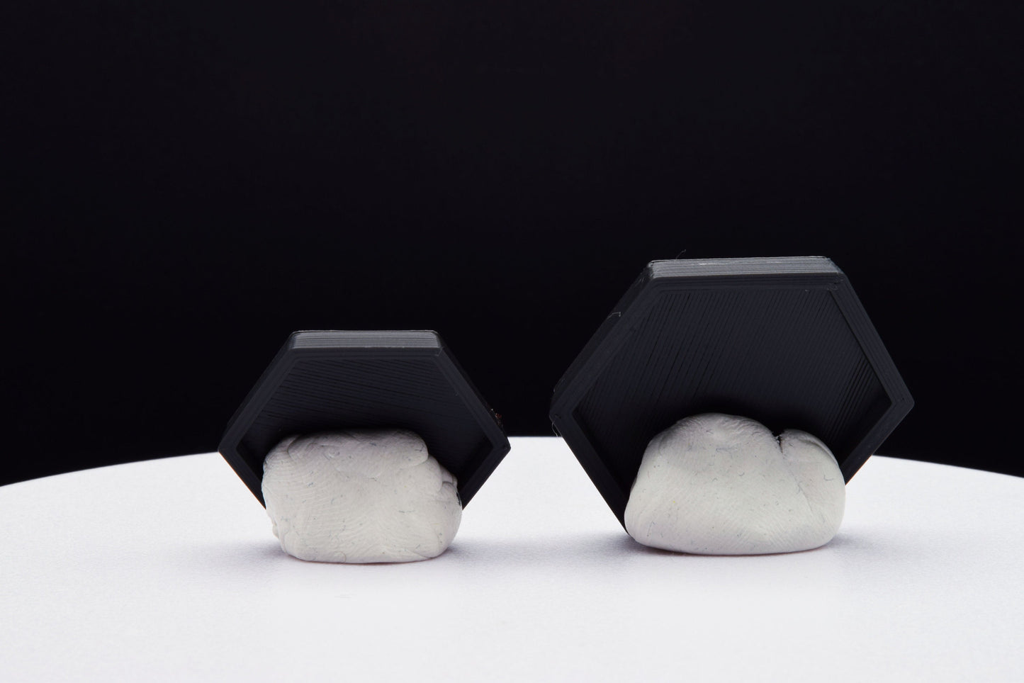 Hexagonal Bases for Miniatures - 20mm to 100mm - 3D Printed with high quality PLA+ for Tabletop Games/Wargames/D&D games