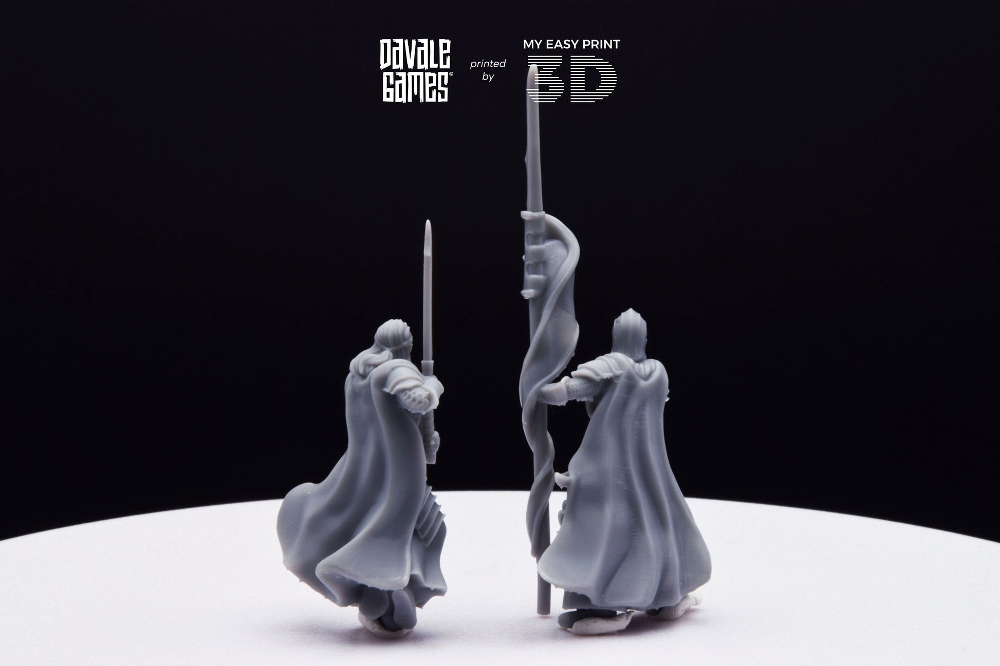 Bloody Elf Commander - Davale Games - 3D Printed with high quality resin for LOTR/D&D games