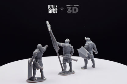 Blood-Handed Command Group - Davale Games - 3D Printed with high quality resin for LOTR/D&D games
