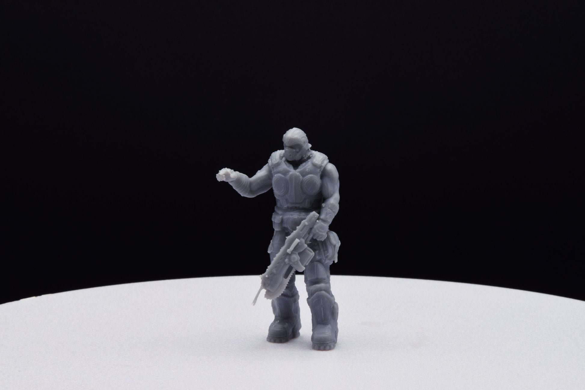Gears Of War Clayton Carmine Ot Miniature - TheSTLSmith - 3D Printed with high quality resin for Skirmish/D&D games