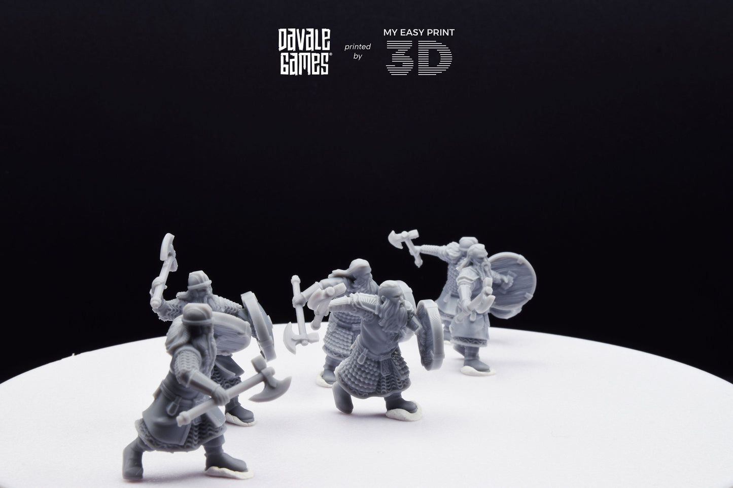 Kalak Warriors - Davale Games - 3D Printed with high quality resin for LOTR/D&D games
