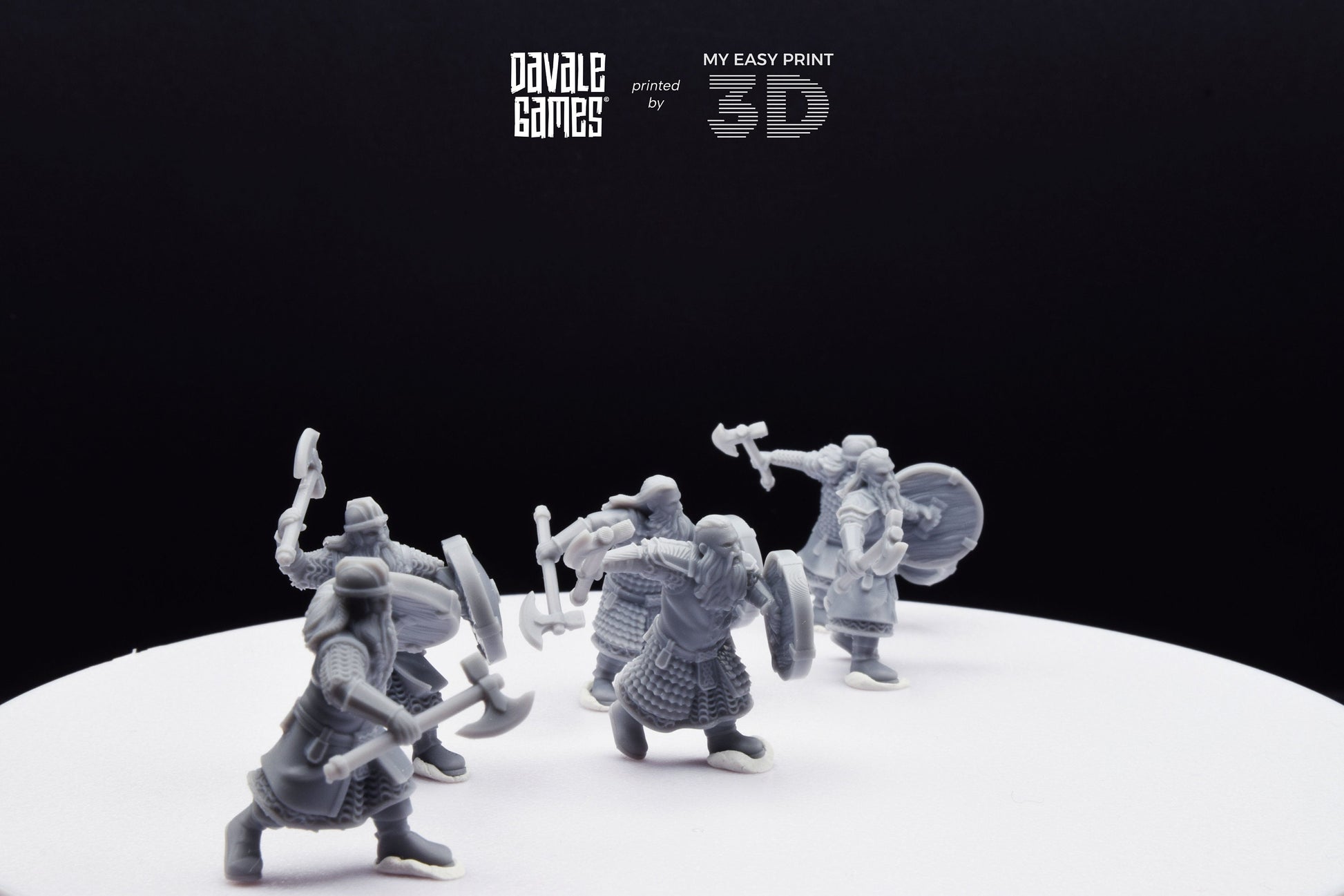 Kalak Warriors - Davale Games - 3D Printed with high quality resin for LOTR/D&D games