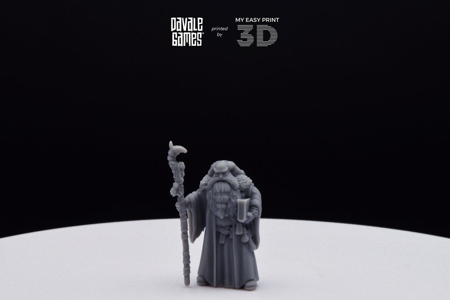 Flea Stonestaff - Davale Games - 3D Printed with high quality resin for LOTR/D&D games