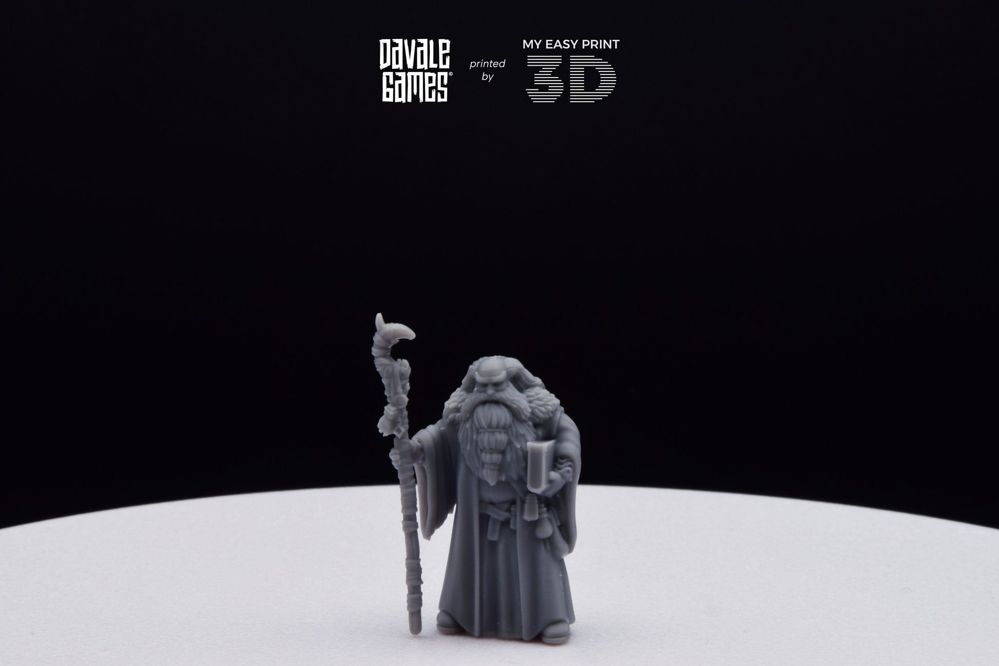 Flea Stonestaff - Davale Games - 3D Printed with high quality resin for LOTR/D&D games