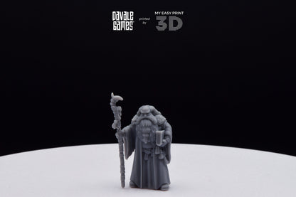 Flea Stonestaff - Davale Games - 3D Printed with high quality resin for LOTR/D&D games