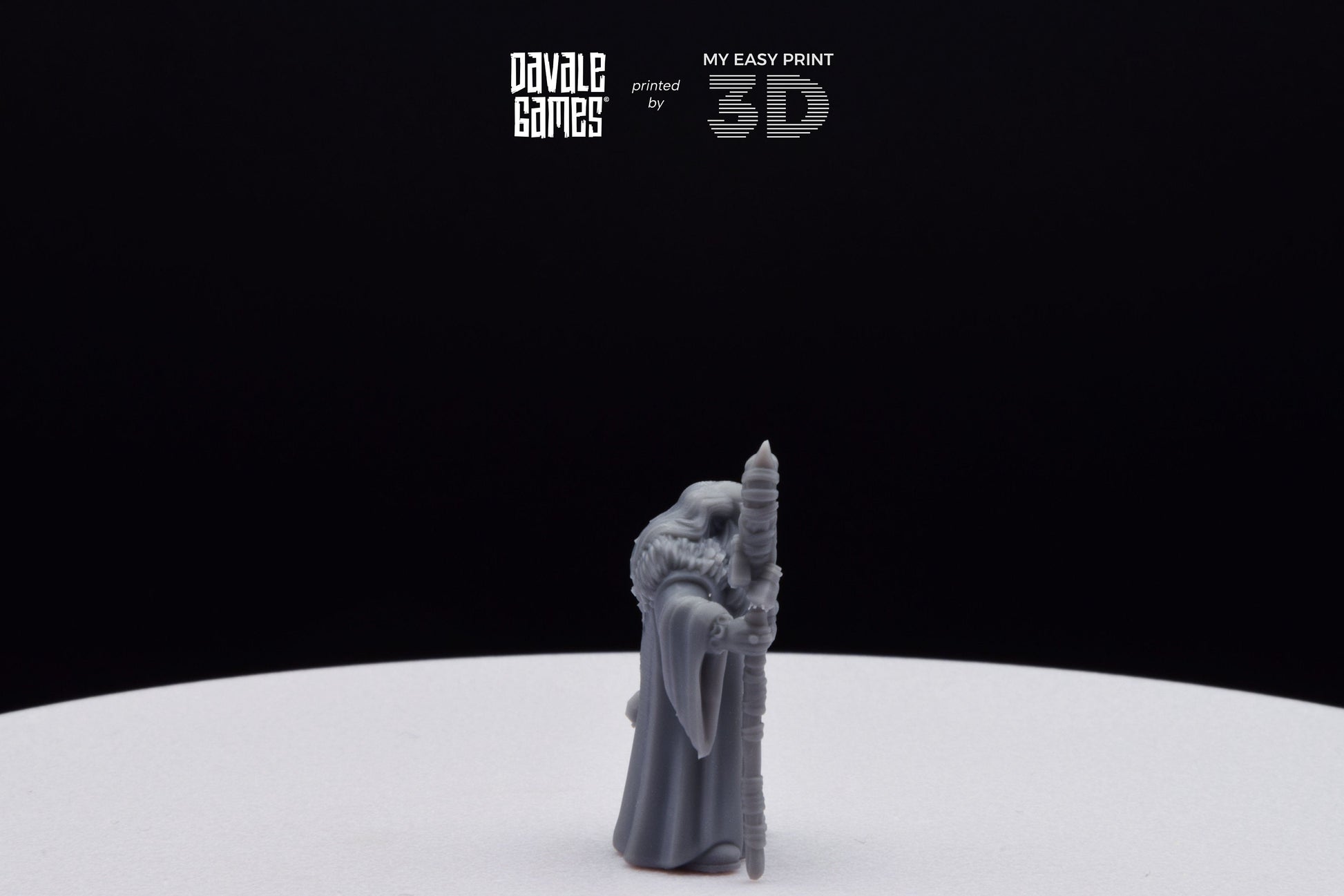 Flea Stonestaff - Davale Games - 3D Printed with high quality resin for LOTR/D&D games