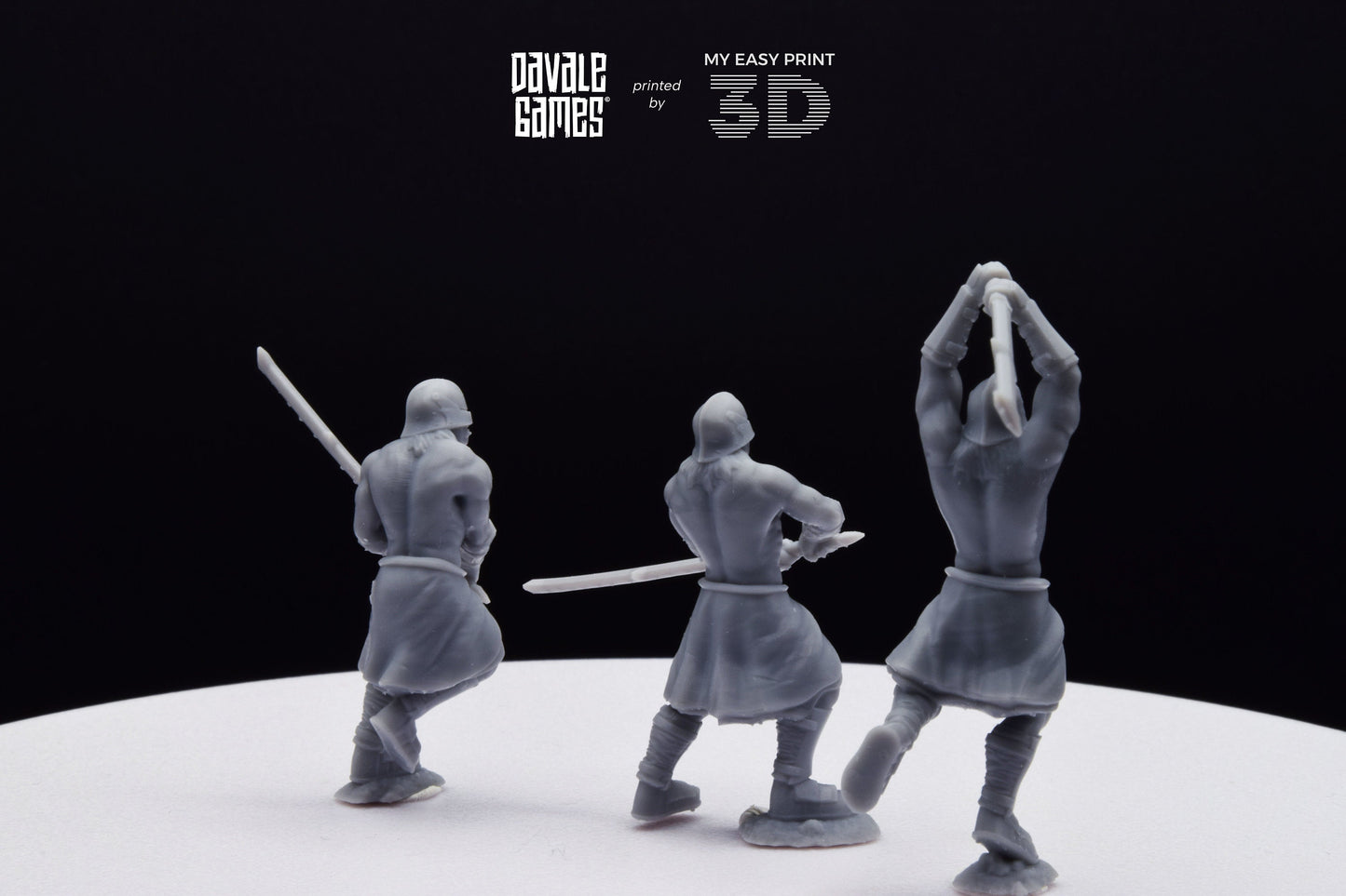 Blood-Handed Bersekers - Davale Games - 3D Printed with high quality resin for LOTR/D&D games