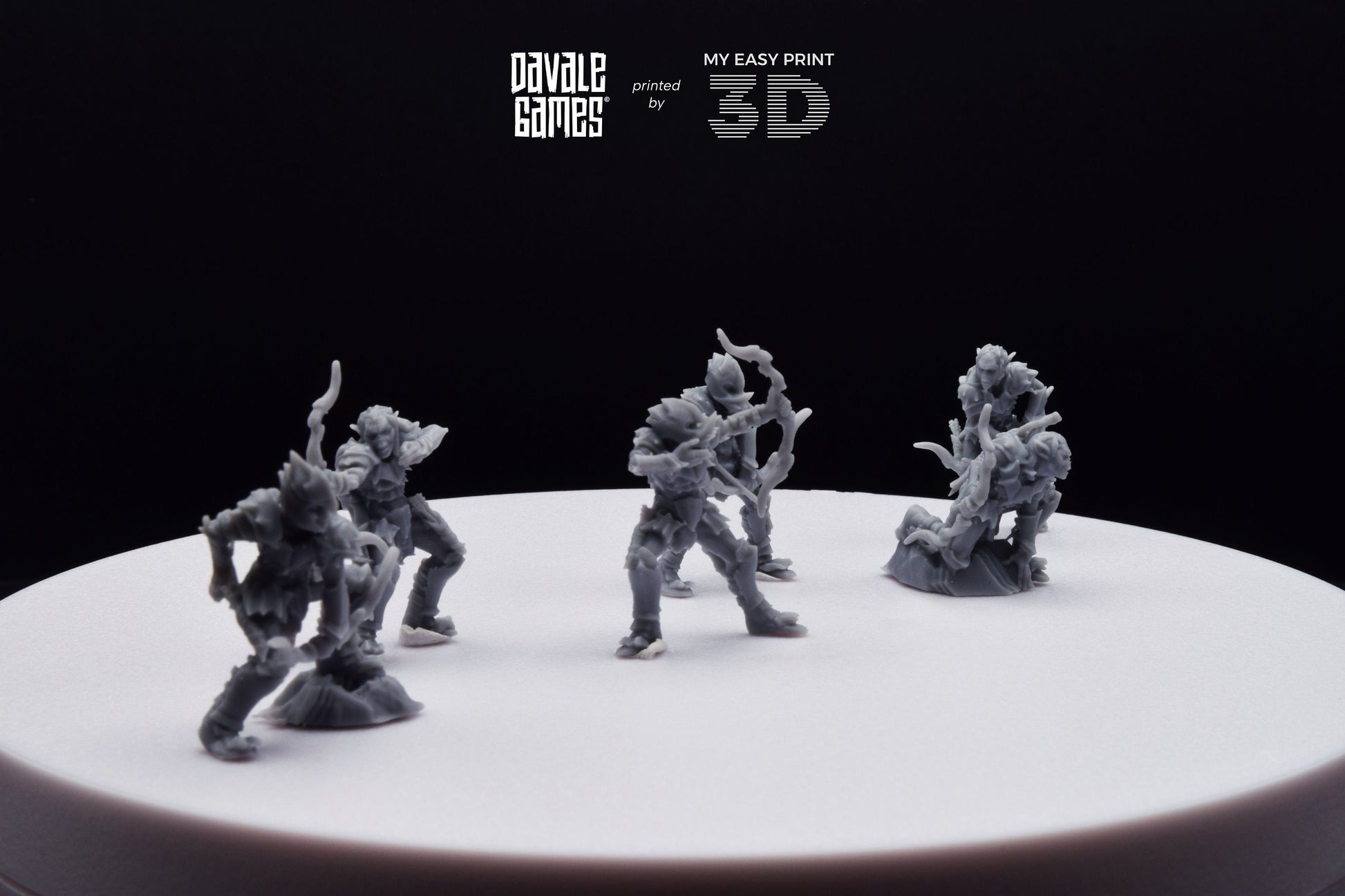Goblin with Bow - Davale Games - 3D Printed with high quality resin for LOTR/D&D games