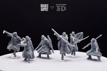 Bloody Elf King Guard - Davale Games - 3D Printed with high quality resin for LOTR/D&D games