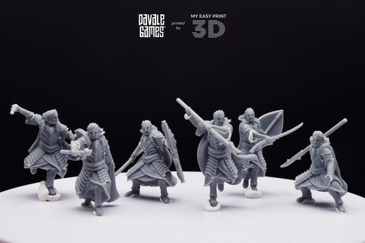 Bloody Elf King Guard - Davale Games - 3D Printed with high quality resin for LOTR/D&D games