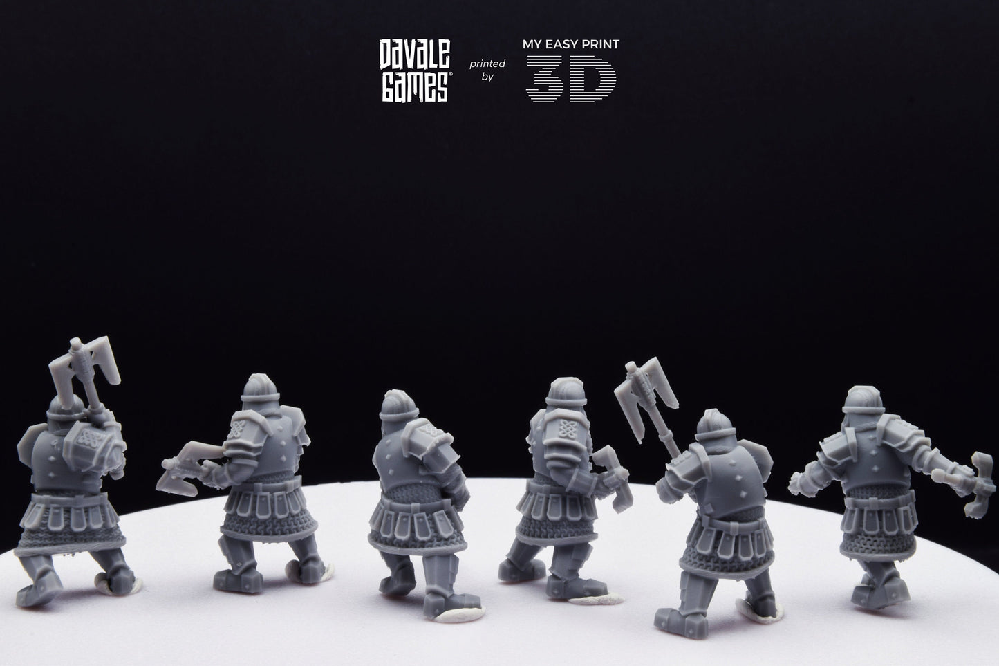Kalak Guard Dwarf - Davale Games - 3D Printed with high quality resin for LOTR/D&D games