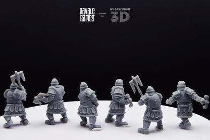 Kalak Guard Dwarf - Davale Games - 3D Printed with high quality resin for LOTR/D&D games