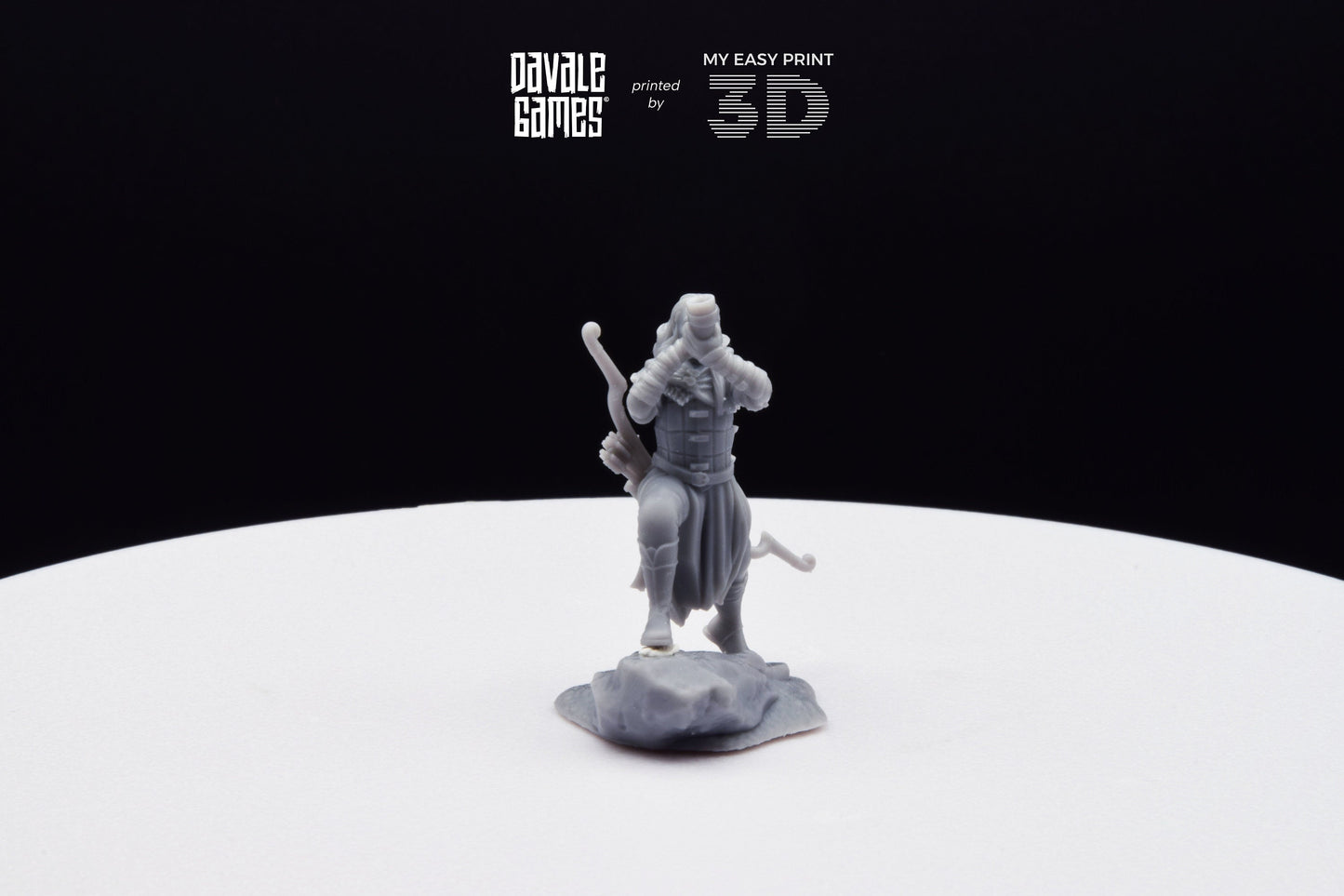 Wood Elf with Horn - Davale Games - 3D Printed with high quality resin for LOTR/D&D games