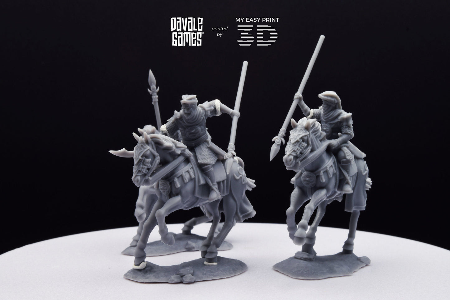 Snake Rider on Horse - Mounted - Davale Games - 3D Printed with high quality resin for LOTR/D&D games