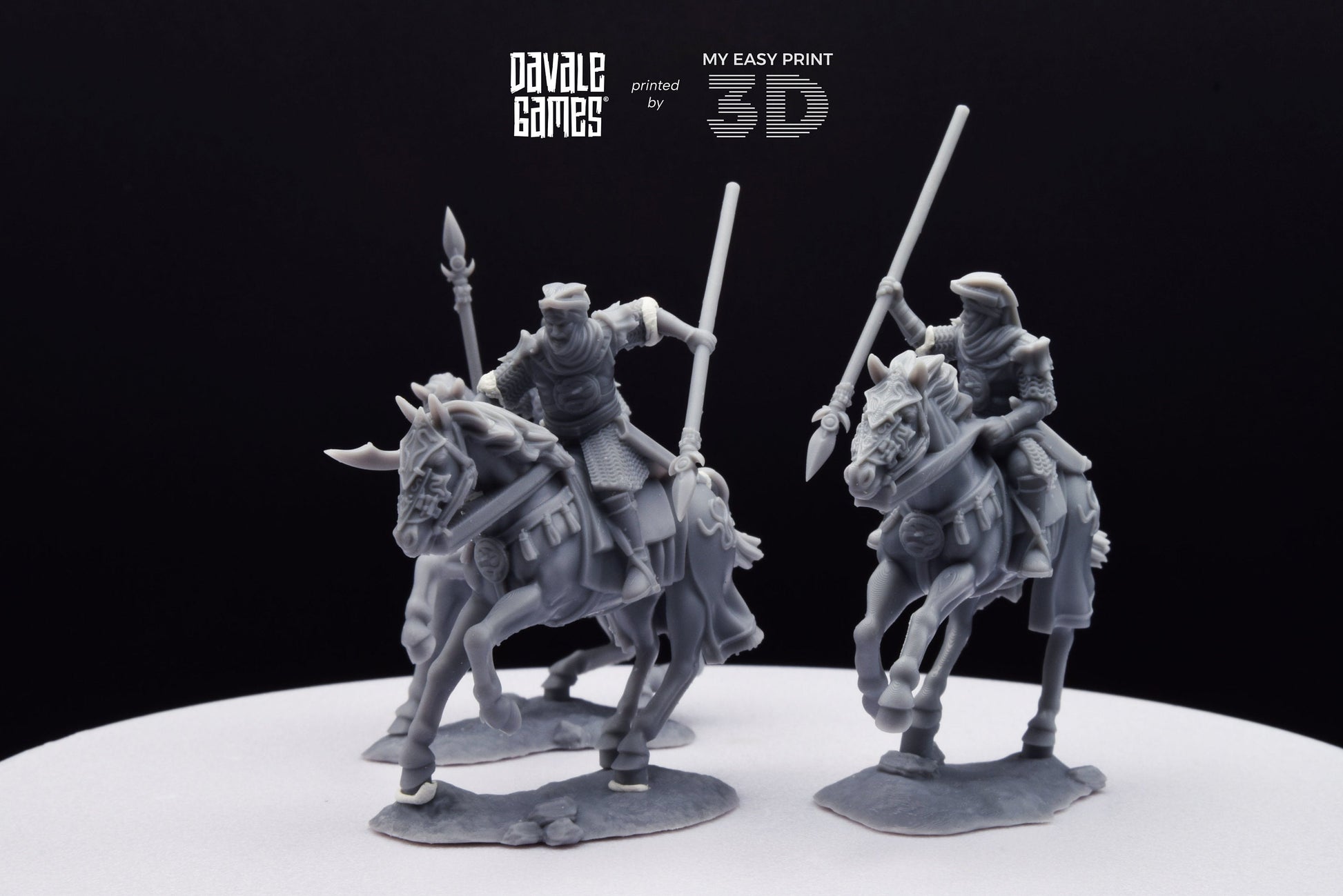 Snake Rider on Horse - Mounted - Davale Games - 3D Printed with high quality resin for LOTR/D&D games