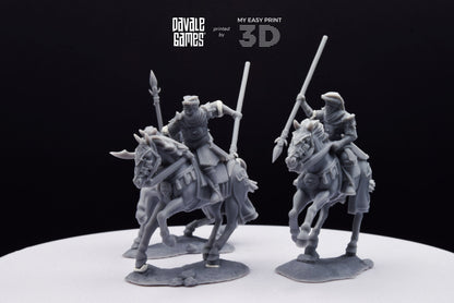 Snake Rider on Horse - Mounted - Davale Games - 3D Printed with high quality resin for LOTR/D&D games