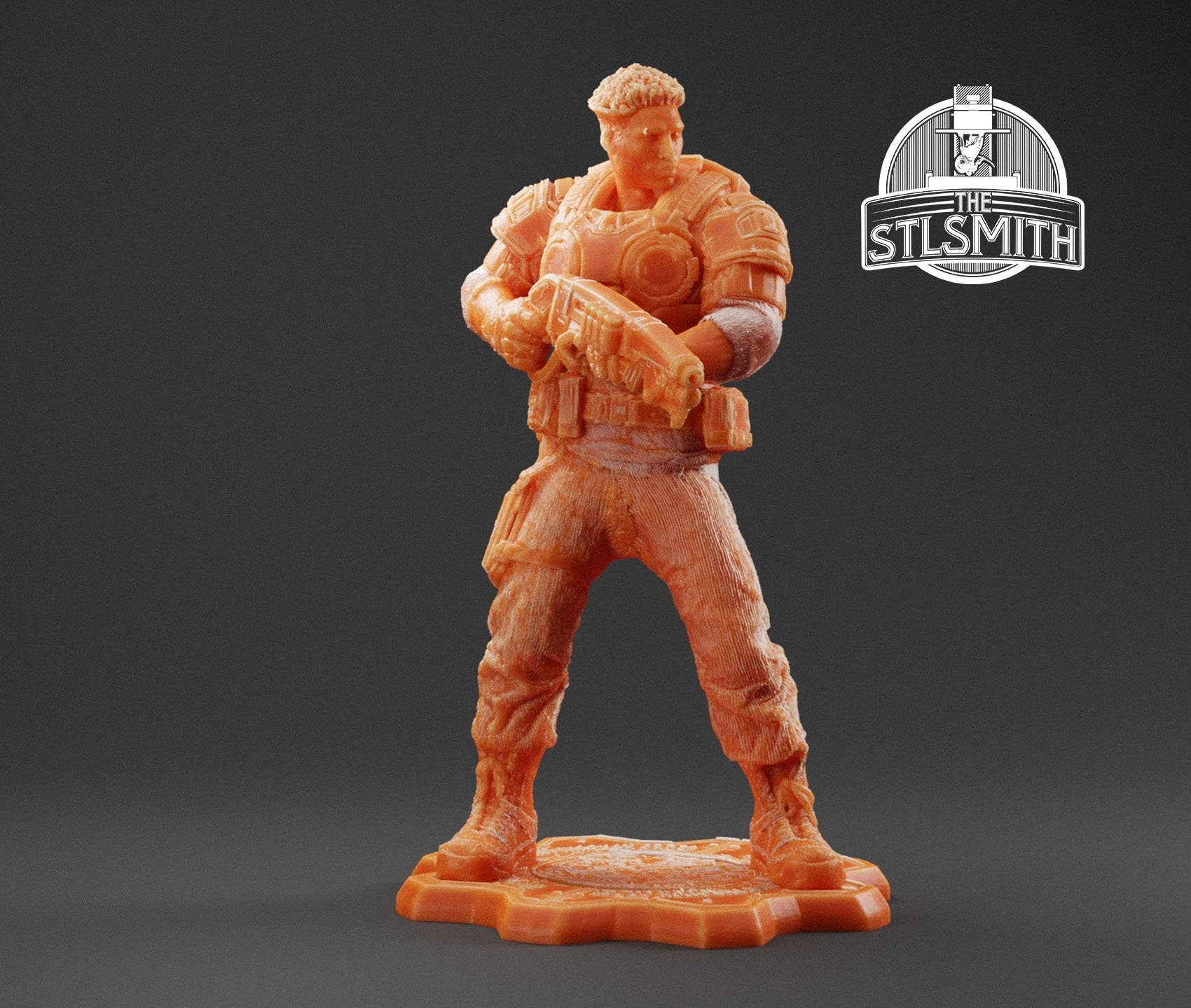 Gears Of War COG Del Walker Ot Miniature - TheSTLSmith - 3D Printed with high quality resin for Skirmish/D&D games