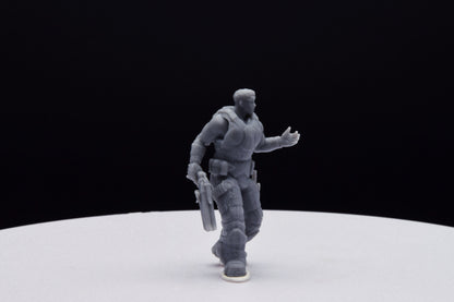 Gears Of War Damon Baird Summer Ot Miniature - TheSTLSmith - 3D Printed with high quality resin for Skirmish/D&D games