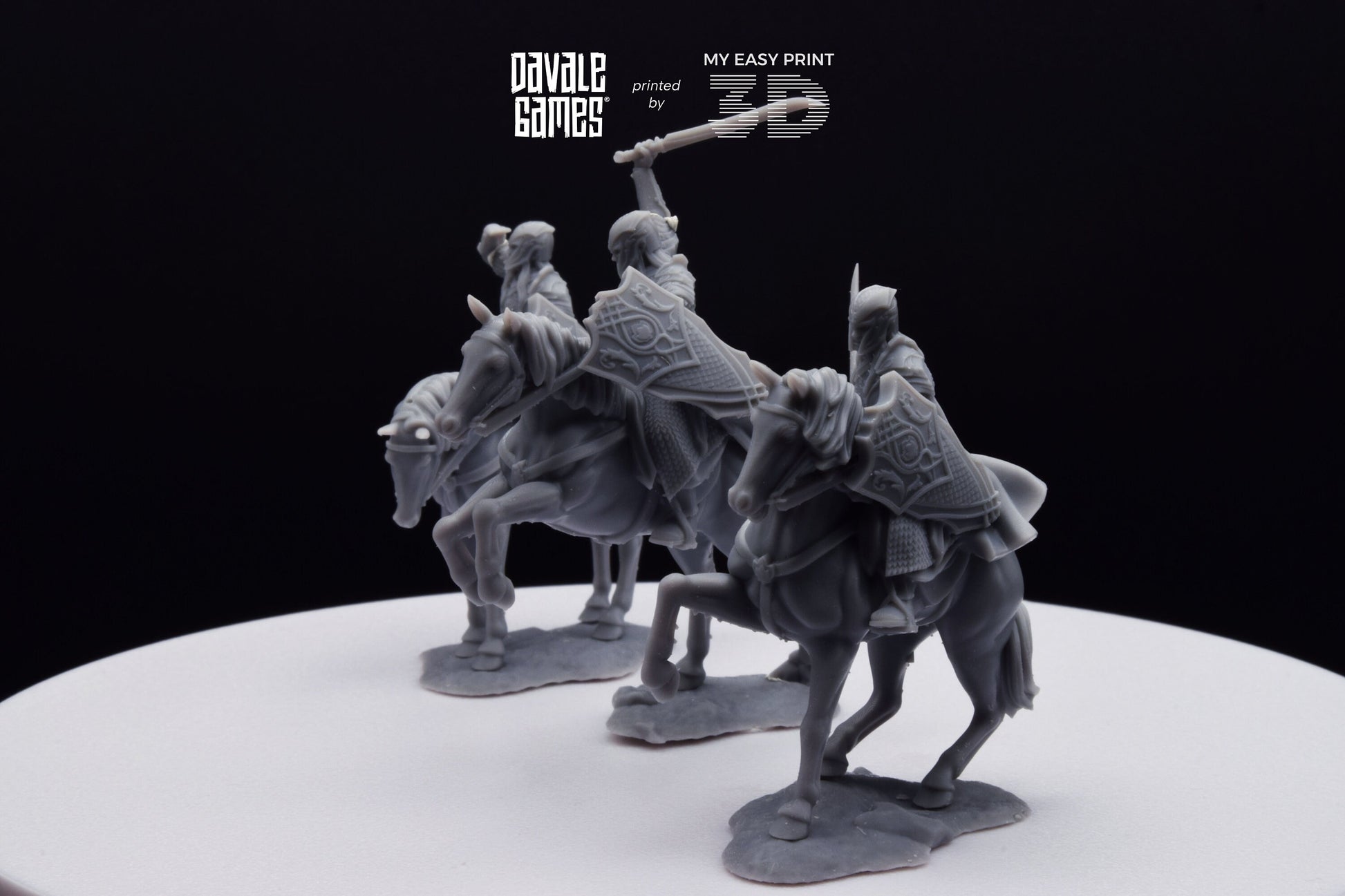 Armoured Wood Elf on Horse - Davale Games - 3D Printed with high quality resin for LOTR/D&D games