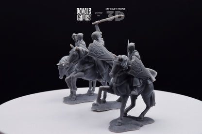 Armoured Wood Elf on Horse - Davale Games - 3D Printed with high quality resin for LOTR/D&D games