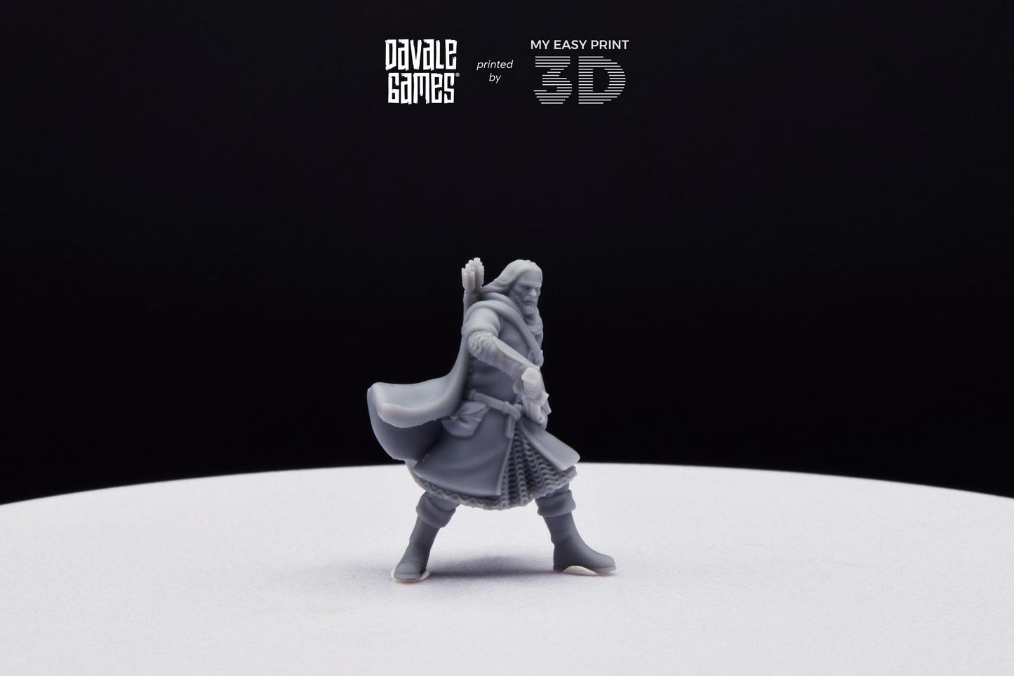 Anaravor Captain from the North People - Davale Games - 3D Printed with high quality resin for LOTR/D&D games
