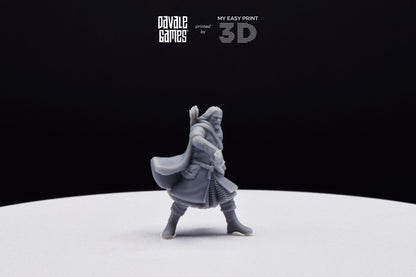 Anaravor Captain from the North People - Davale Games - 3D Printed with high quality resin for LOTR/D&D games