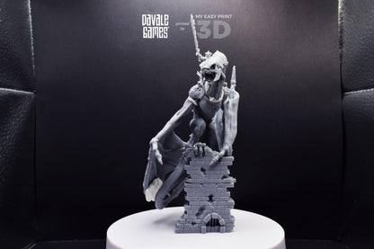 Wyvern with Dark Mage [Ver. 2] - Davale Games - 3D Printed with high quality resin for LOTR/D&D games