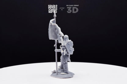 Khalüm Banner - Dead City - Davale Games - 3D Printed with high quality resin for LOTR/D&D games