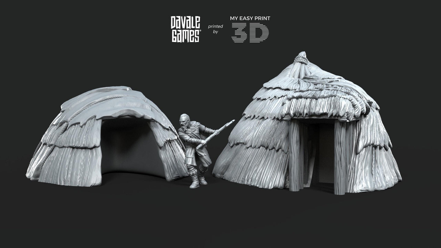 Native Dwelling - Fellmount Reavers - Davale Games - 3D Printed with high quality resin for LOTR/D&D games