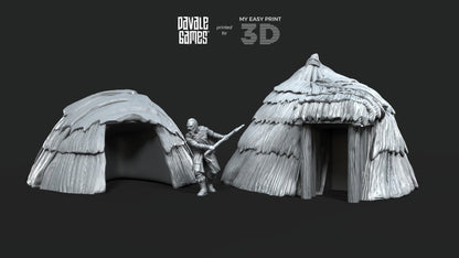 Native Dwelling - Fellmount Reavers - Davale Games - 3D Printed with high quality resin for LOTR/D&D games