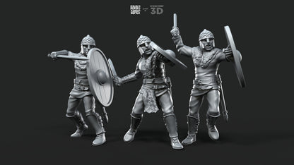 Gepids on foot Swordmen - Davale Games - Historical games - 3D Printed with high quality resin