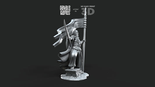 Banner of Galanthir - Foot - Davale Games - 3D Printed with high quality resin for LOTR/D&D games