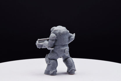 Gears Of War Boomer Ot Miniature - TheSTLSmith - 3D Printed with high quality resin for Skirmish/D&D games