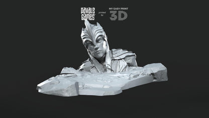 Hill with Giant Elf Statue - Scenery/Terrain - Davale Games - 3D Printed with high quality resin for LOTR/D&D games