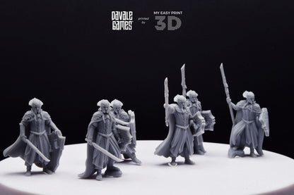 Wood Elf King Guard - Davale Games - 3D Printed with high quality resin for LOTR/D&D games