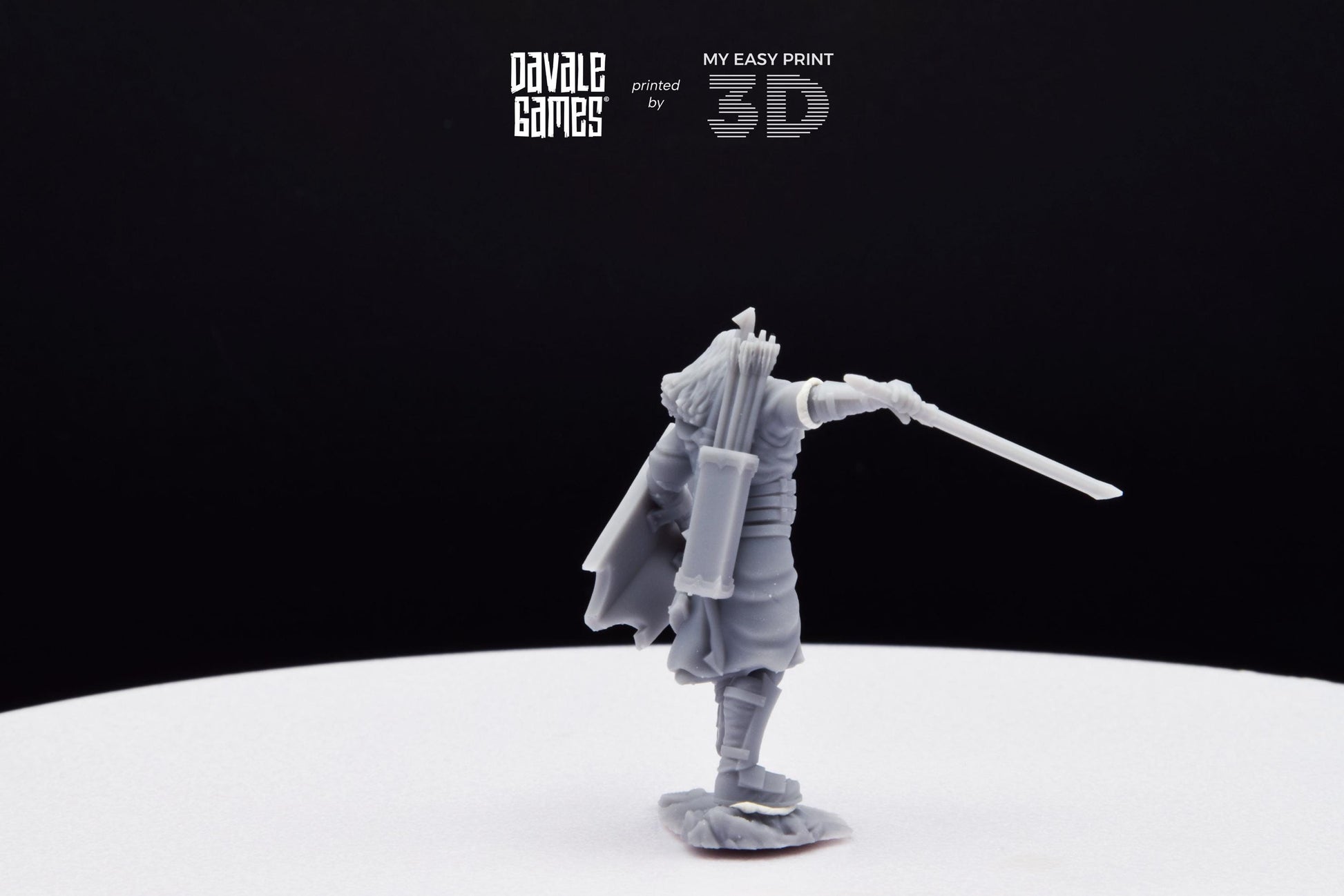 Outrider blood handed Main captain - Davale Games - 3D Printed with high quality resin for LOTR/D&D games