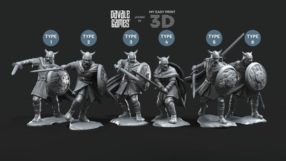 Huscarls (ODIN) - Mythology at Wars - Davale Games - Historical games - 3D Printed with high quality resin