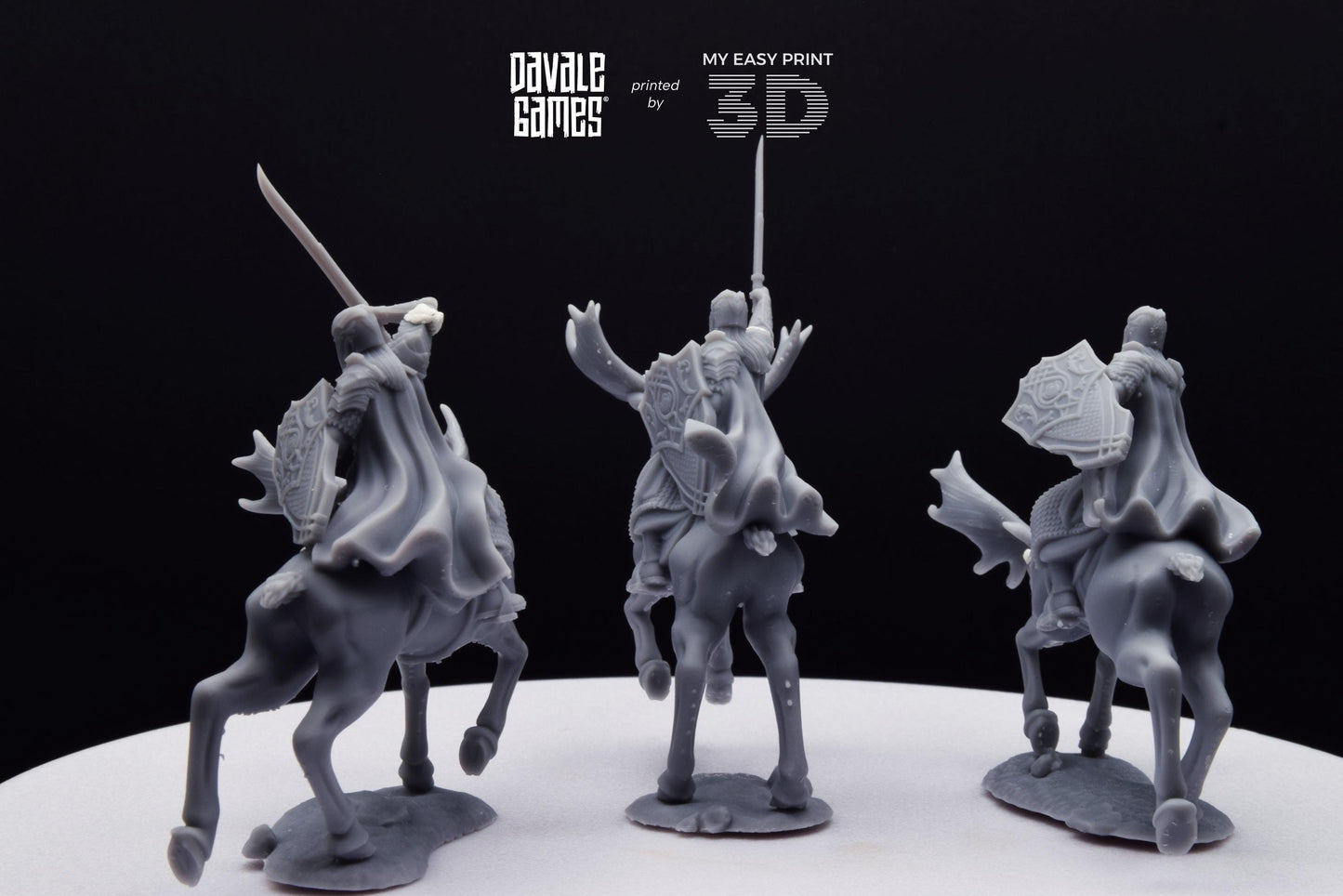 Armoured Wood Elf on Elk - Mounted - Davale Games - 3D Printed with high quality resin for LOTR/D&D games