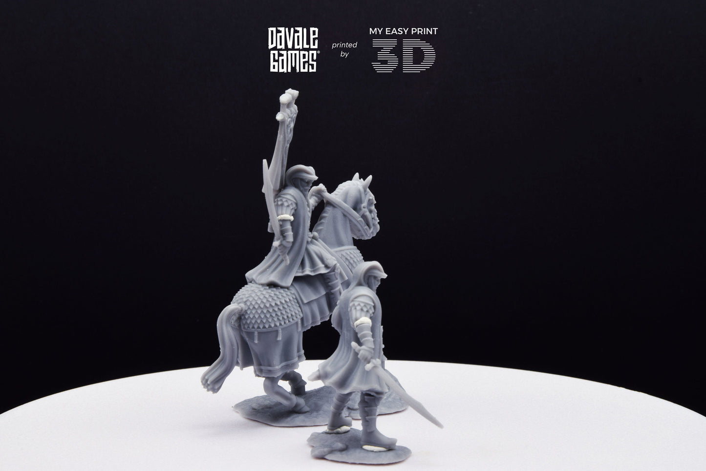 Snake Lord - Foot and Mounted - Davale Games - 3D Printed with high quality resin for LOTR/D&D games