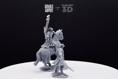 Snake Lord - Foot and Mounted - Davale Games - 3D Printed with high quality resin for LOTR/D&D games