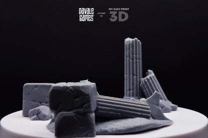 Variety of Greek Ruins - Scenery - Davale Games - Wargame / Mythological games - 3D Printed with high quality resin