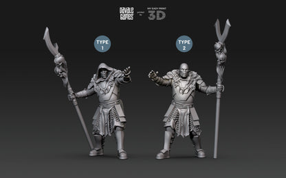 Shamans Super Orc - Davale Games - 3D Printed with high quality resin for LOTR/D&D games