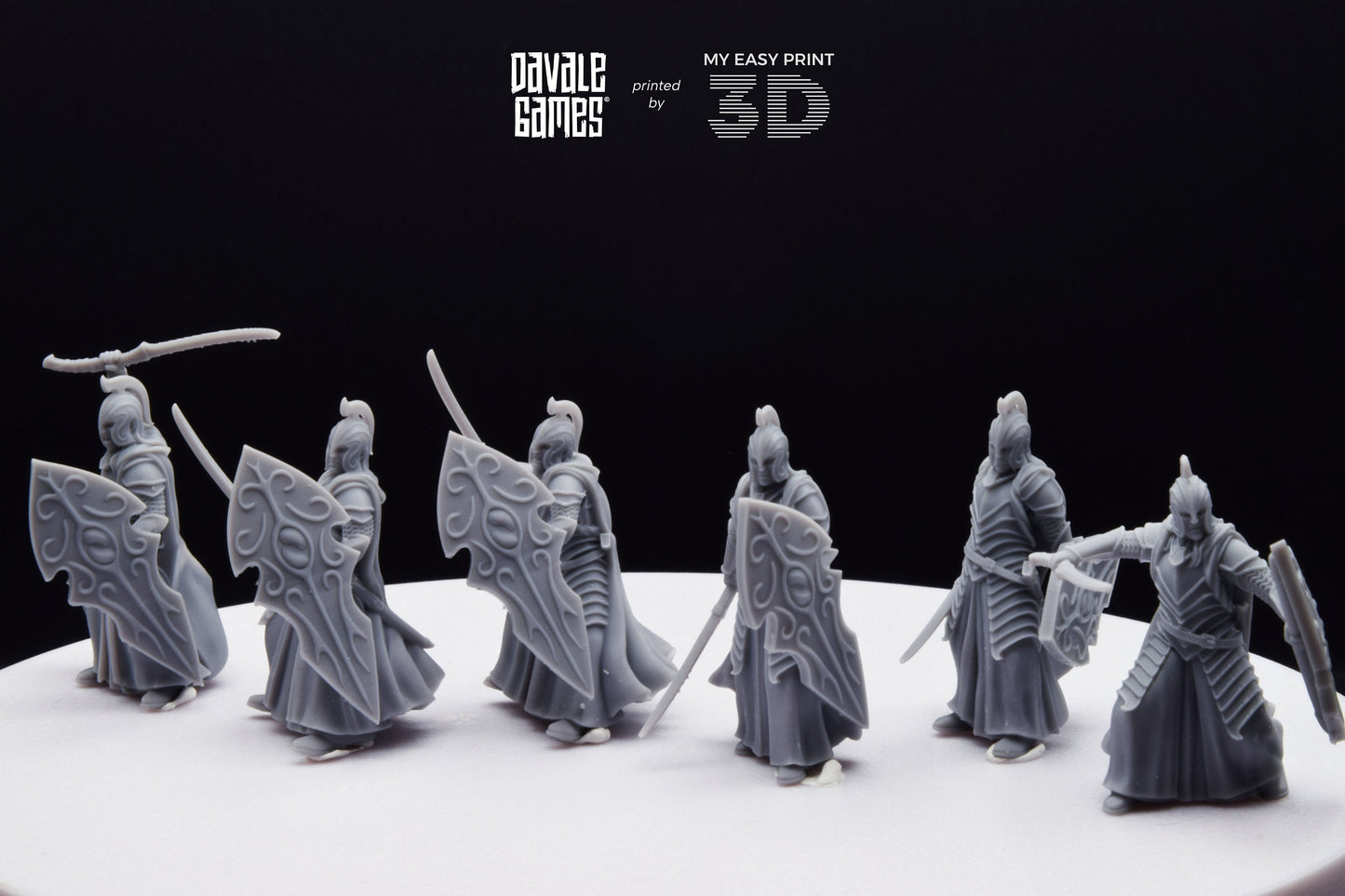 Bloody Elf with Sword and Shield - Davale Games - 3D Printed with high quality resin for LOTR/D&D games